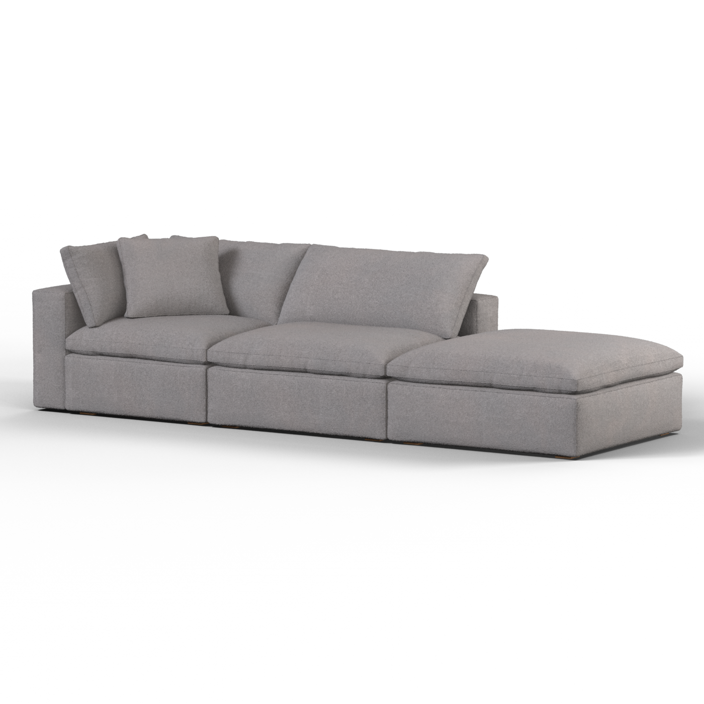 Ari modular corner Sofa with pouffe - Wide fabric range