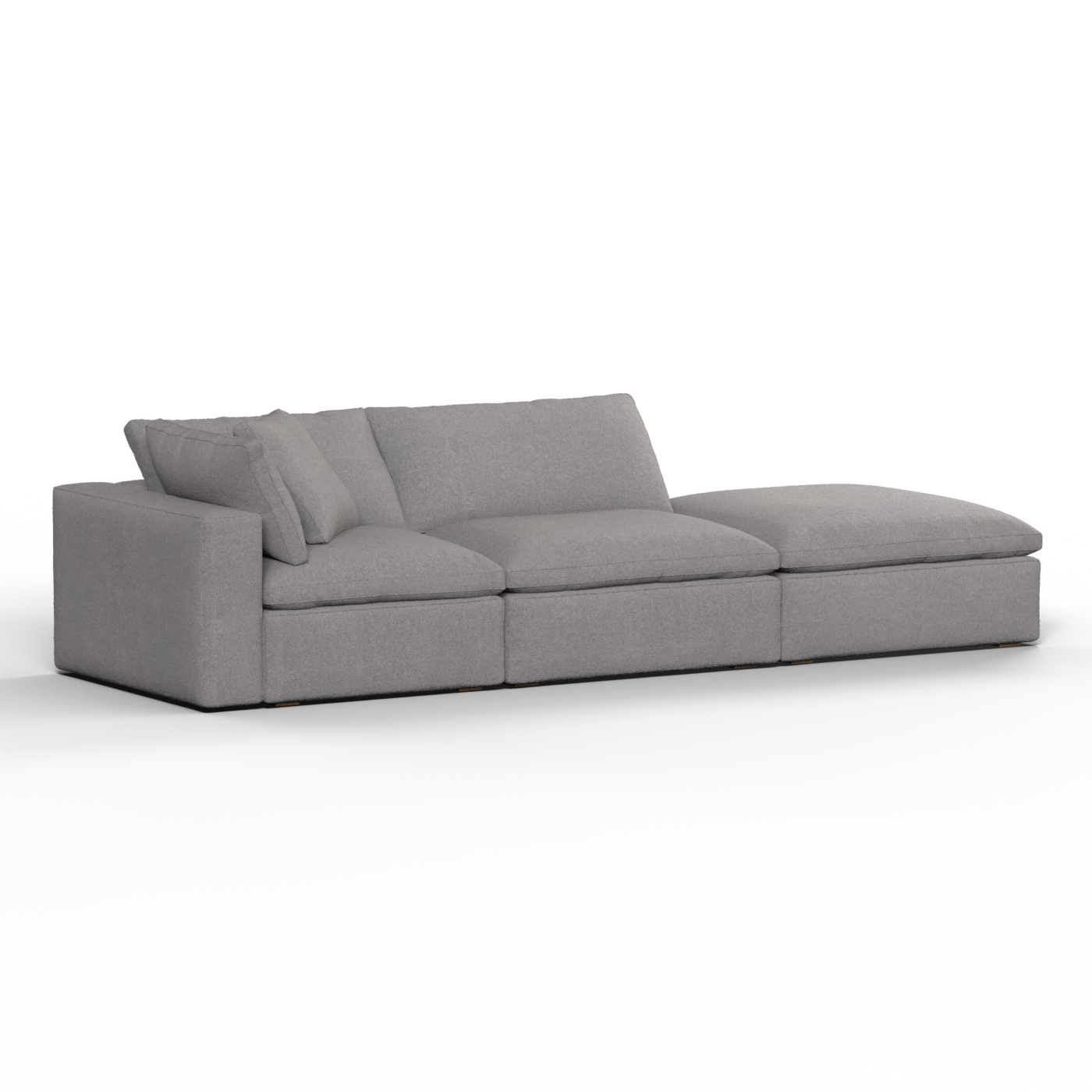 Ari modular corner Sofa with pouffe - Wide fabric range