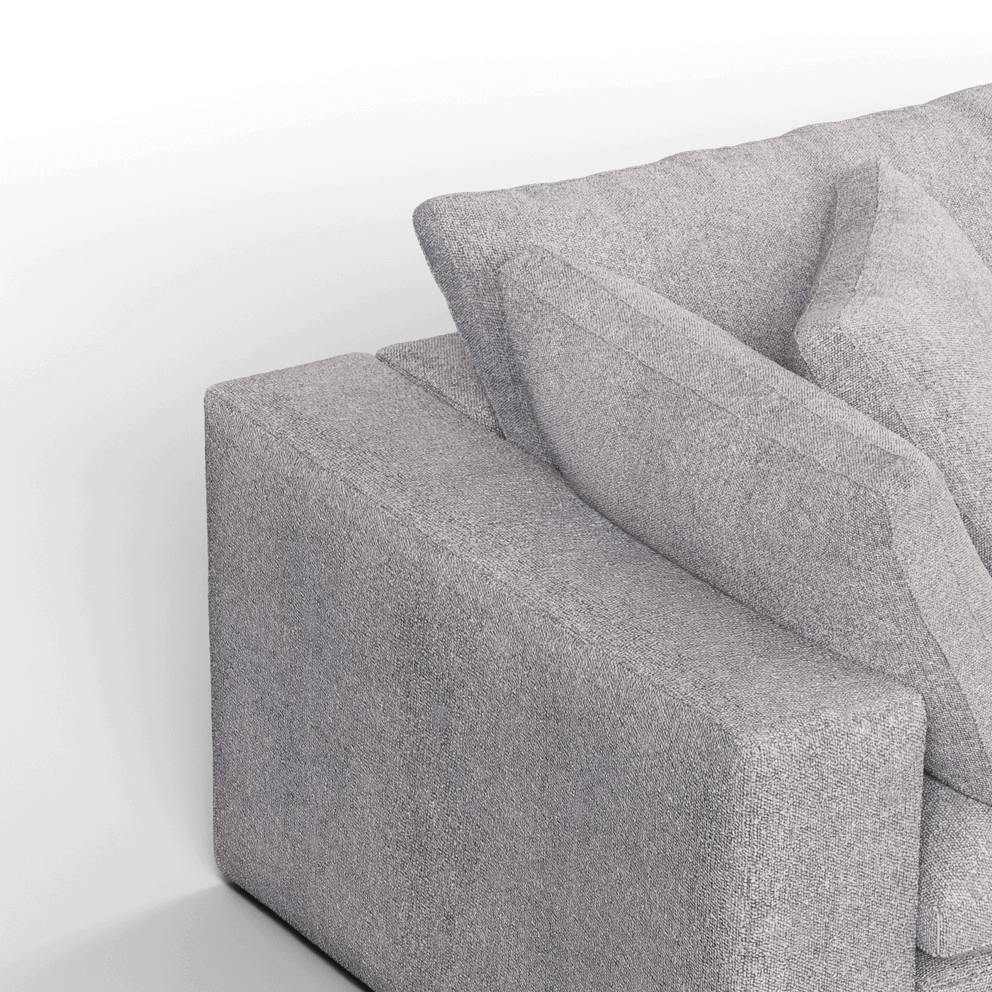 Ari modular corner Sofa with pouffe - Wide fabric range