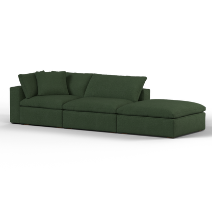 Ari modular corner Sofa with pouffe