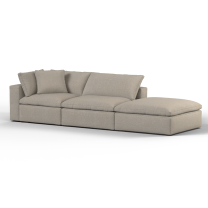 Ari modular corner Sofa with pouffe