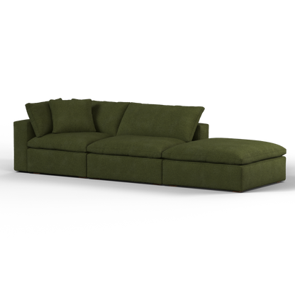 Ari modular corner Sofa with pouffe
