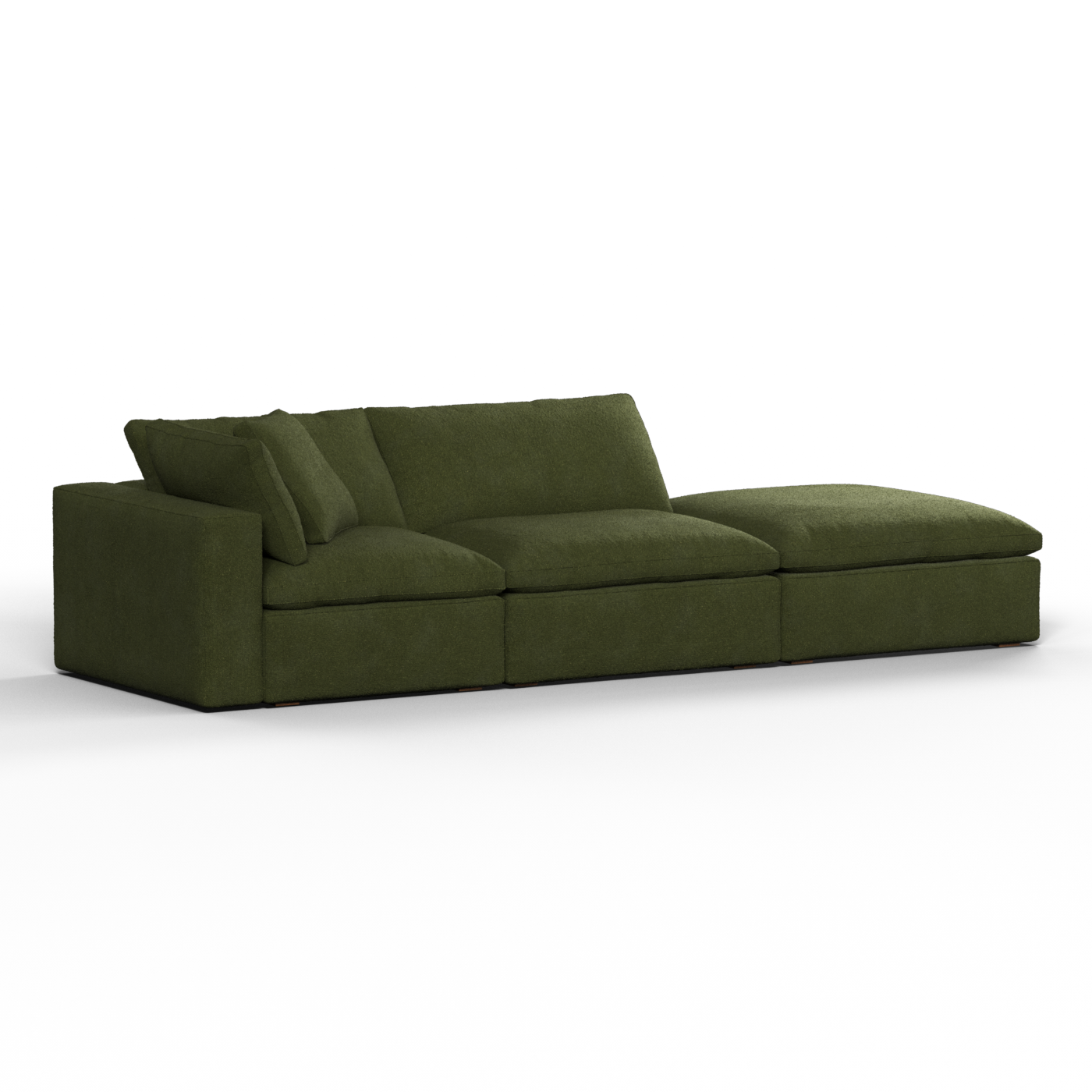 Ari modular corner Sofa with pouffe