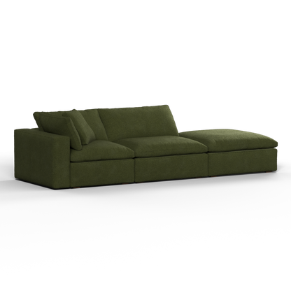 Ari modular corner Sofa with pouffe