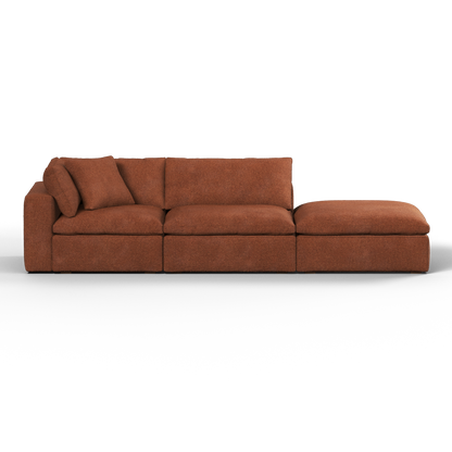 Ari modular corner Sofa with pouffe