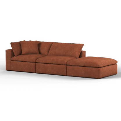 Ari modular corner Sofa with pouffe