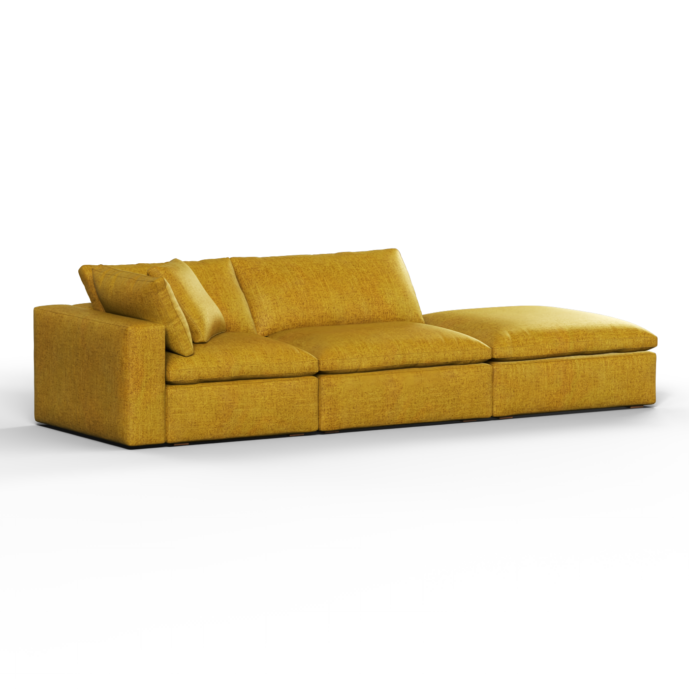 Ari modular corner Sofa with pouffe - Wide fabric range