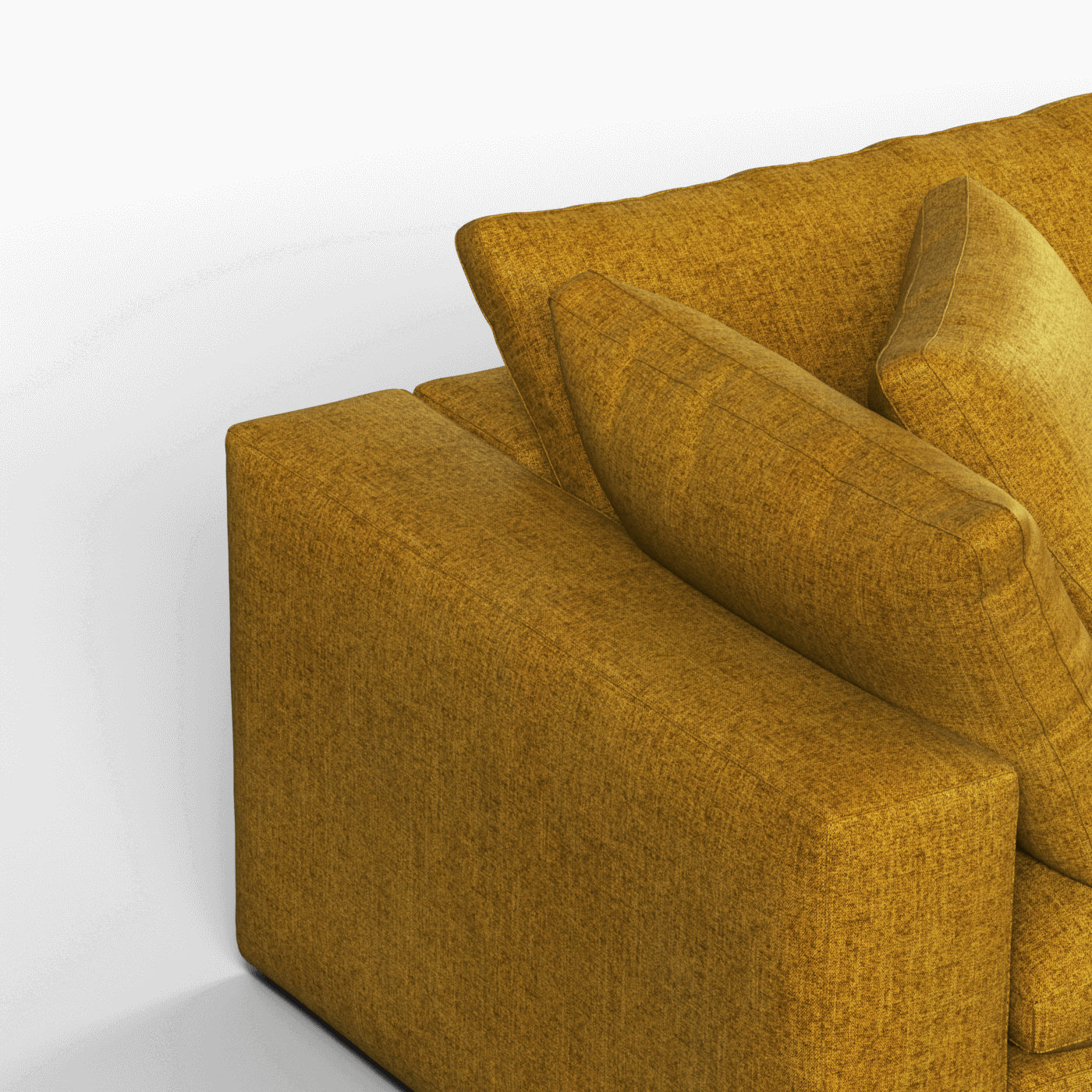 Ari modular corner Sofa with pouffe - Wide fabric range