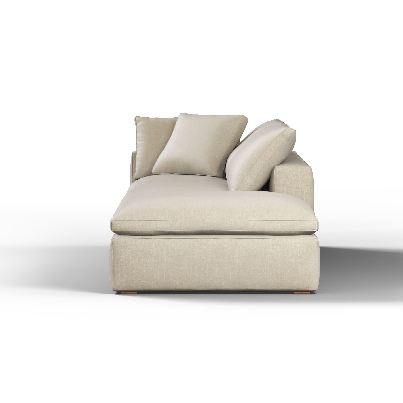 Ari modulares Ecksofa mit Sitzhocker