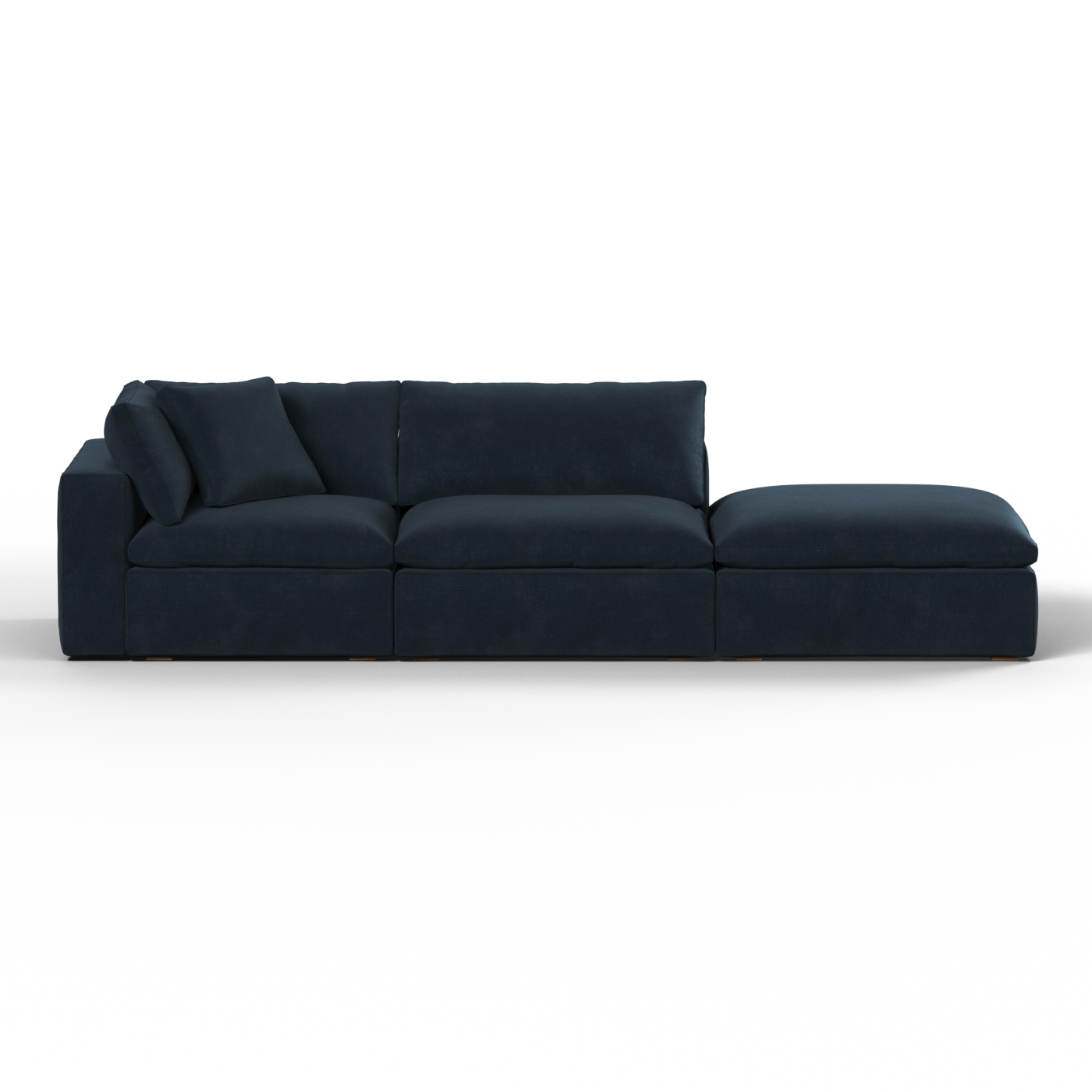 Ari modular corner Sofa with pouffe - Wide fabric range