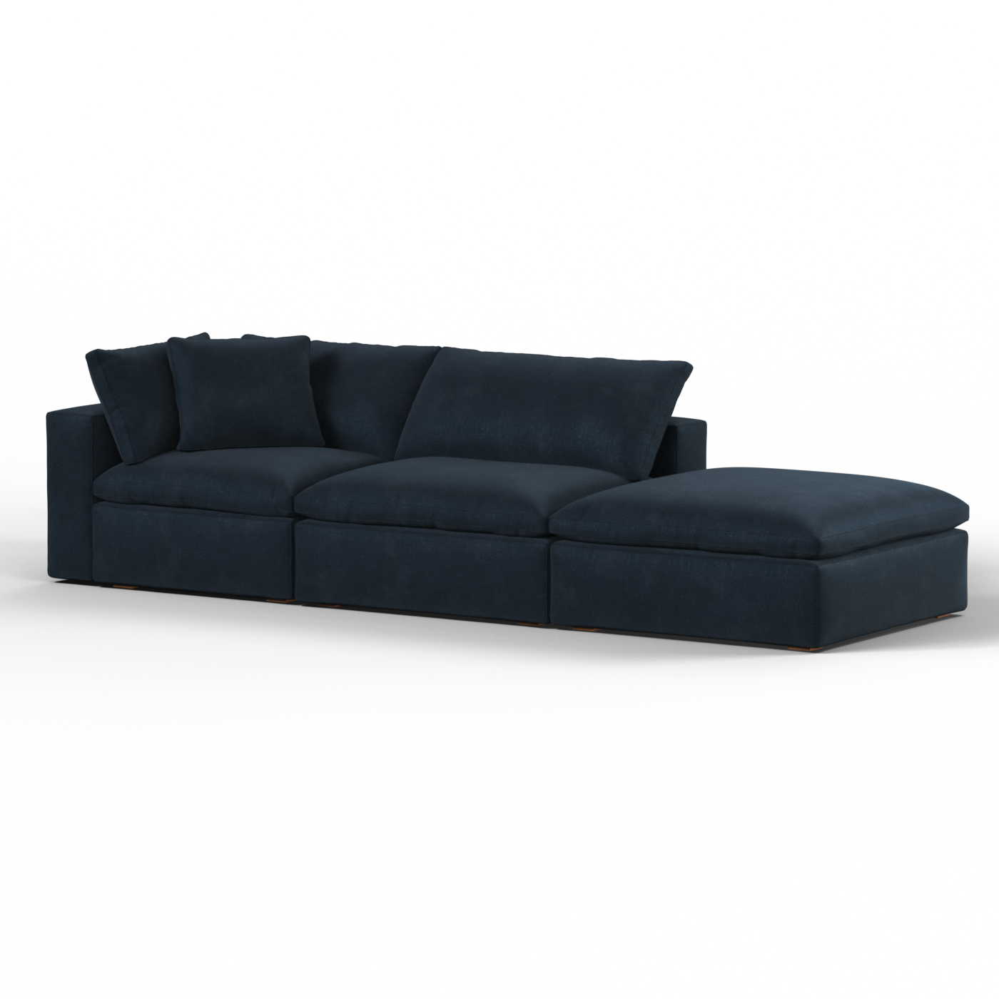 Ari modular corner Sofa with pouffe - Wide fabric range
