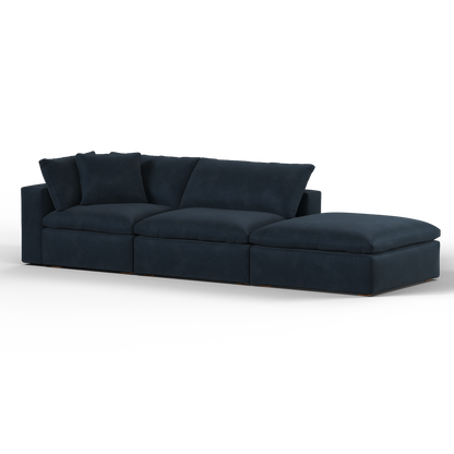 Ari modular corner Sofa with pouffe