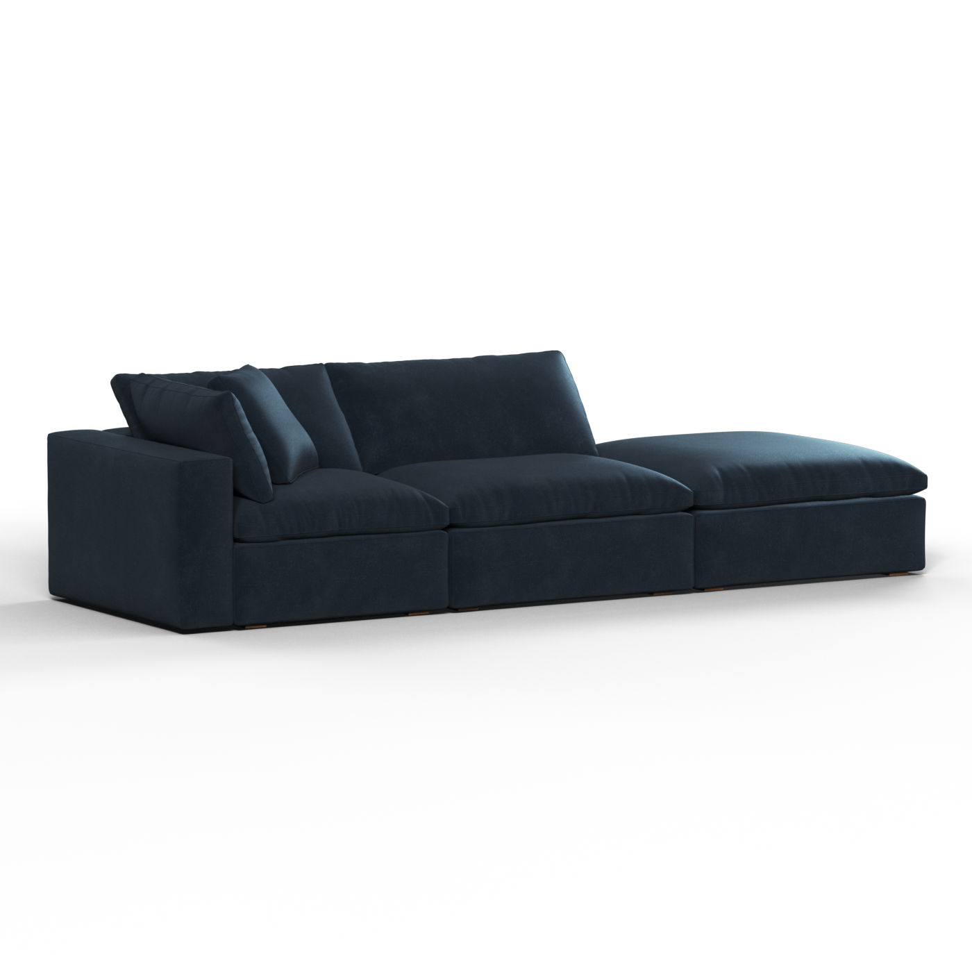 Ari modular corner Sofa with pouffe - Wide fabric range