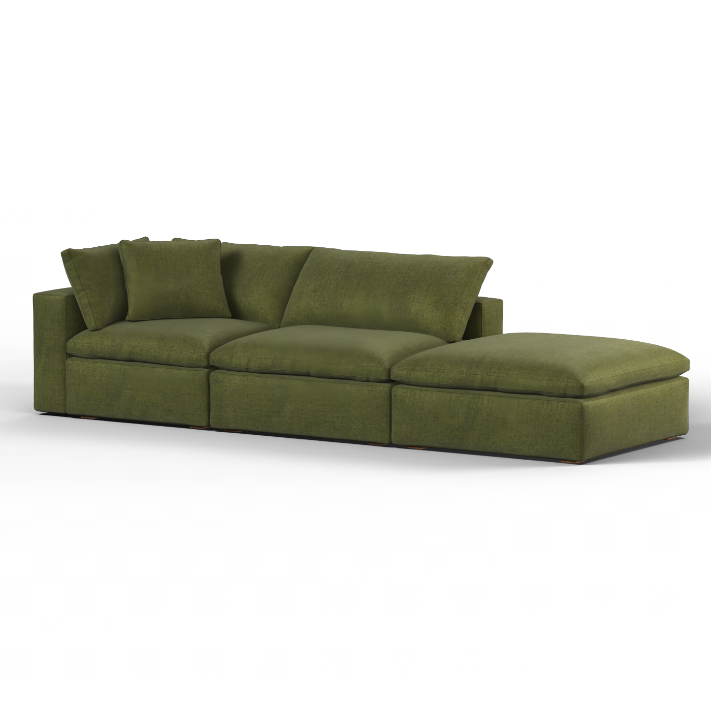 Ari modular corner Sofa with pouffe - Wide fabric range