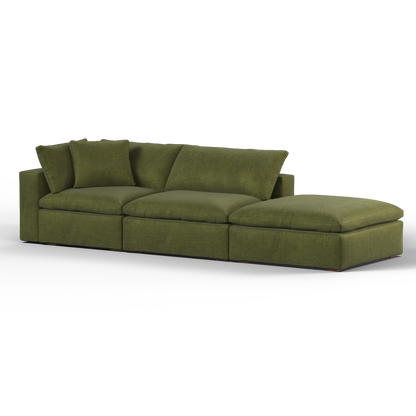 Ari modular corner Sofa with pouffe