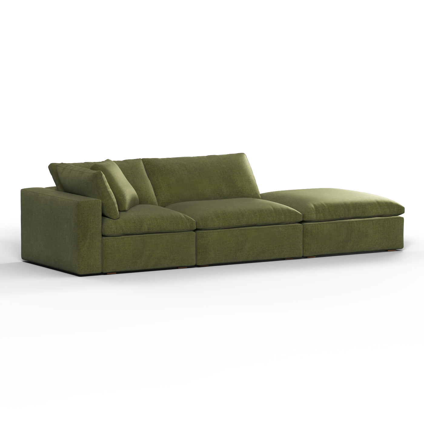 Ari modular corner Sofa with pouffe