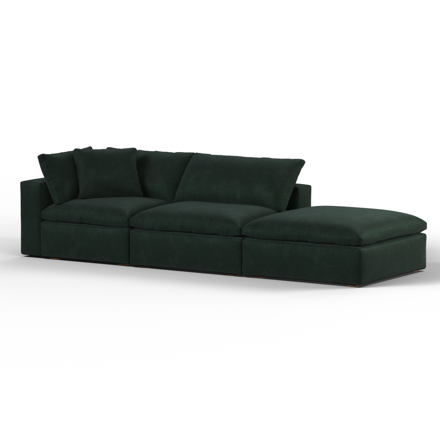 Ari modular corner Sofa with pouffe - Wide fabric range