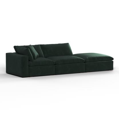 Ari modular corner Sofa with pouffe