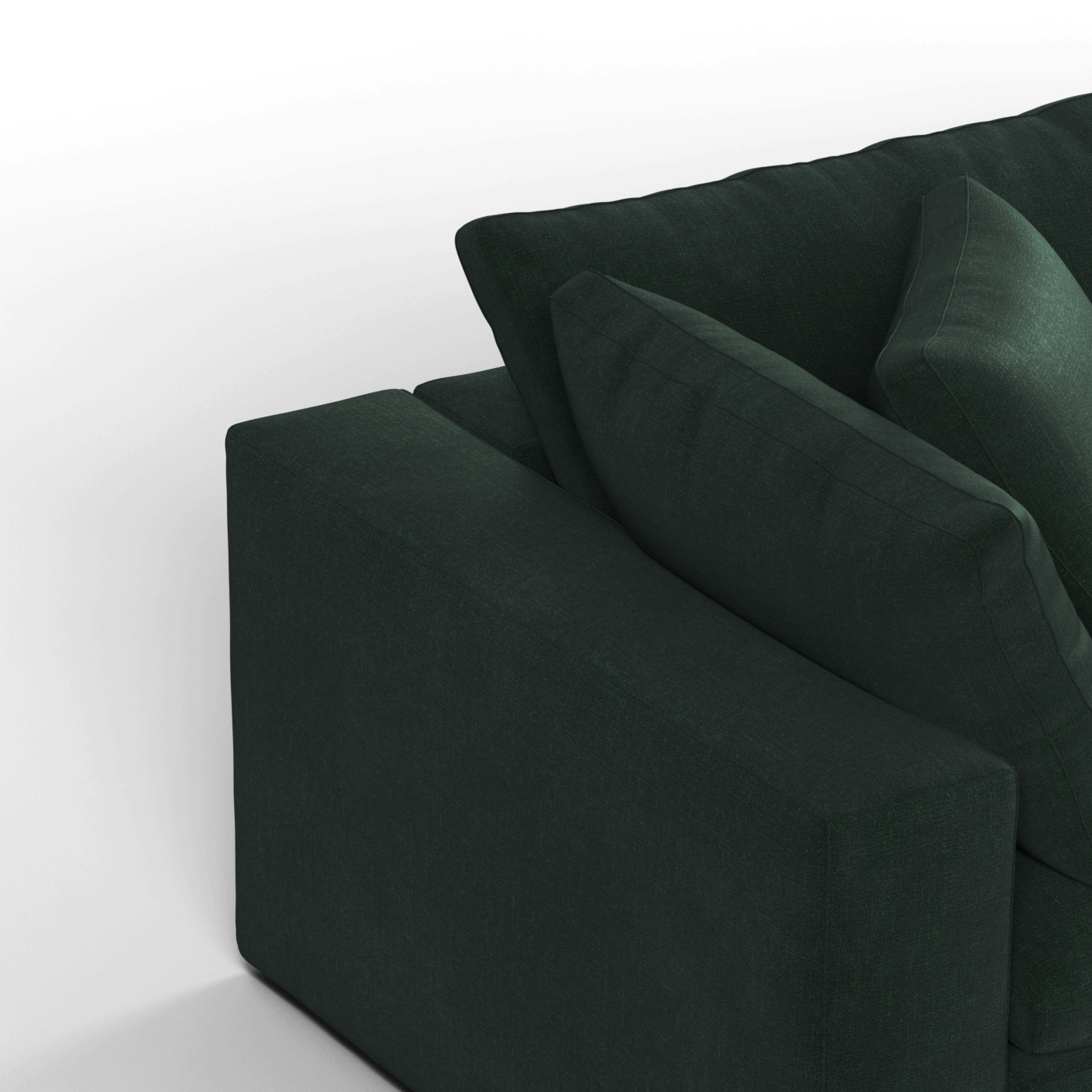 Ari modular corner Sofa with pouffe - Wide fabric range