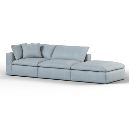 Ari modular corner Sofa with pouffe