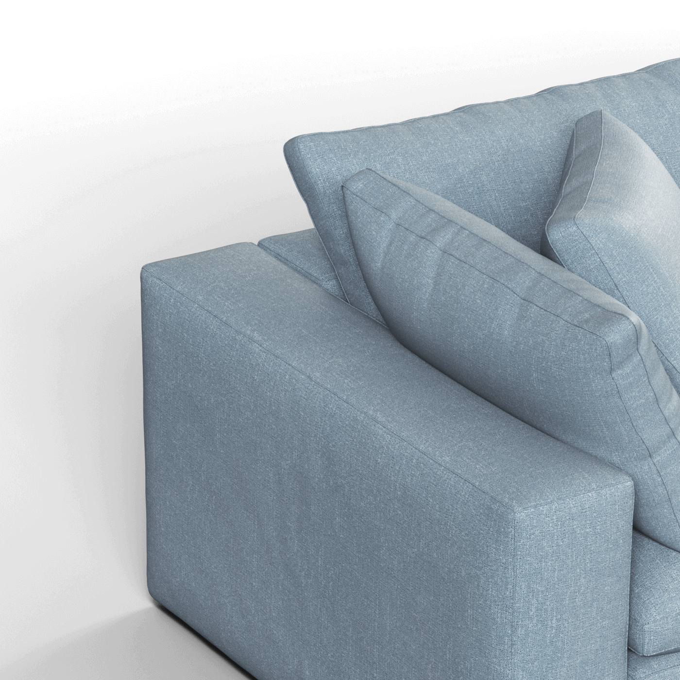 Ari modular corner Sofa with pouffe - Wide fabric range