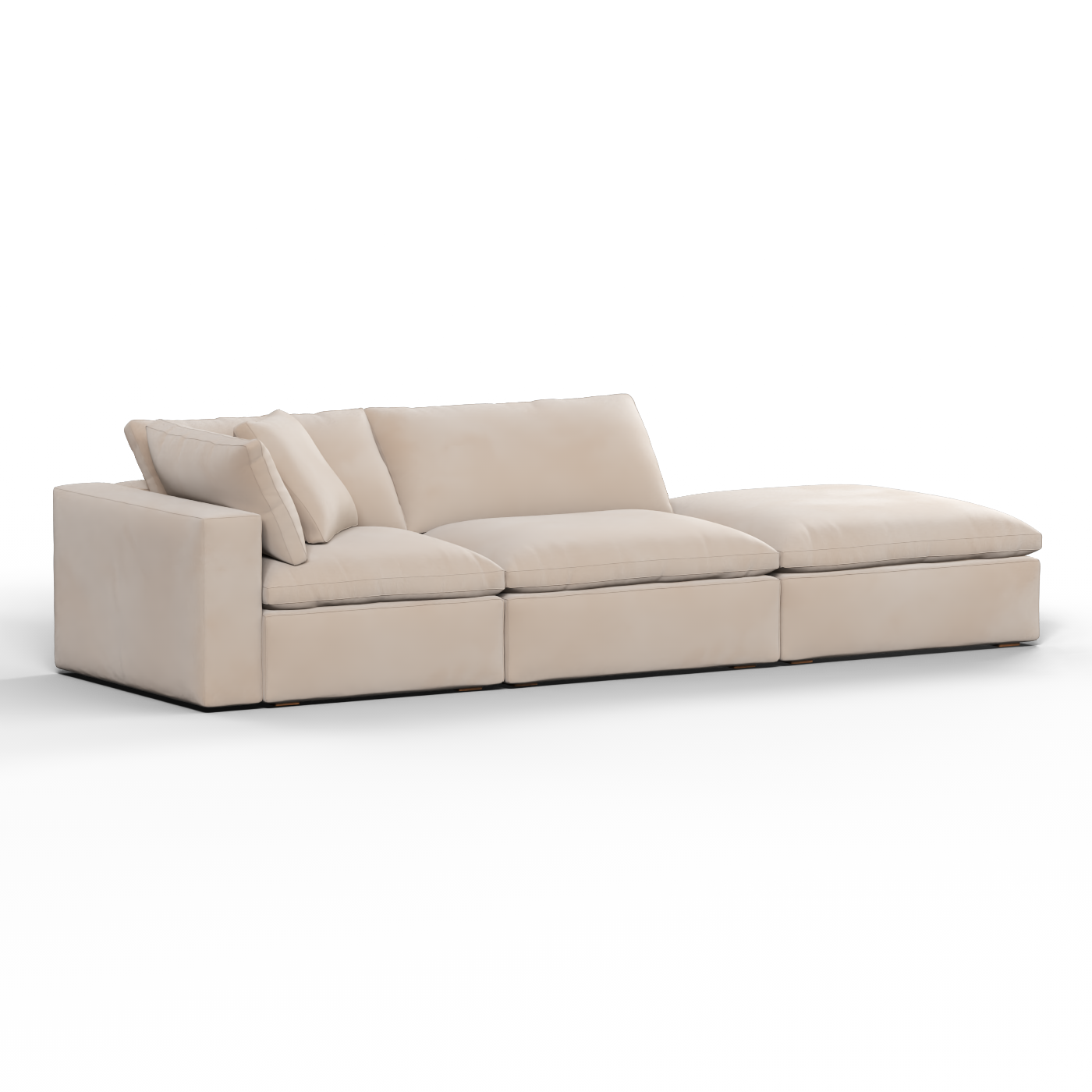 Ari modular corner Sofa with pouffe