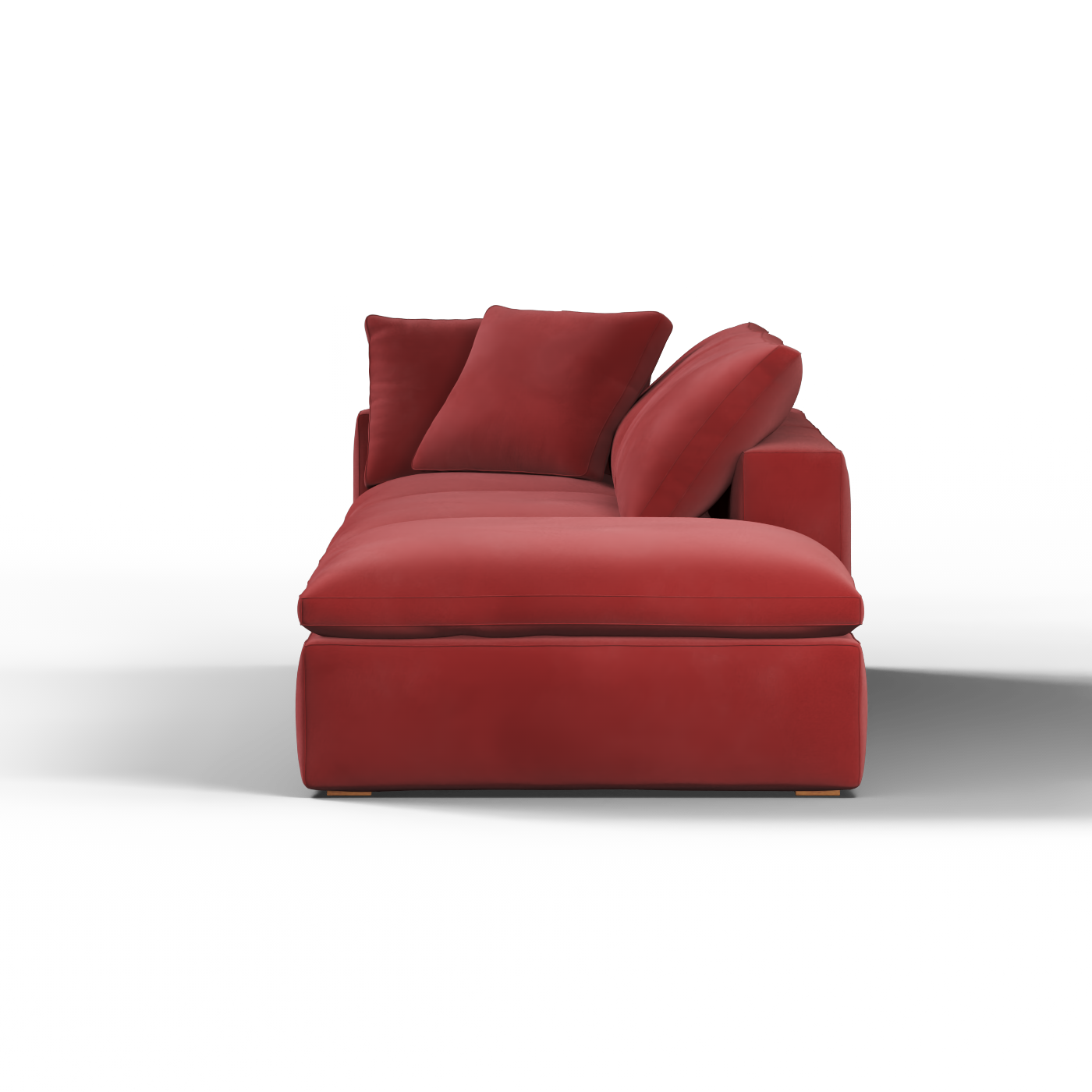 Ari modular corner Sofa with pouffe