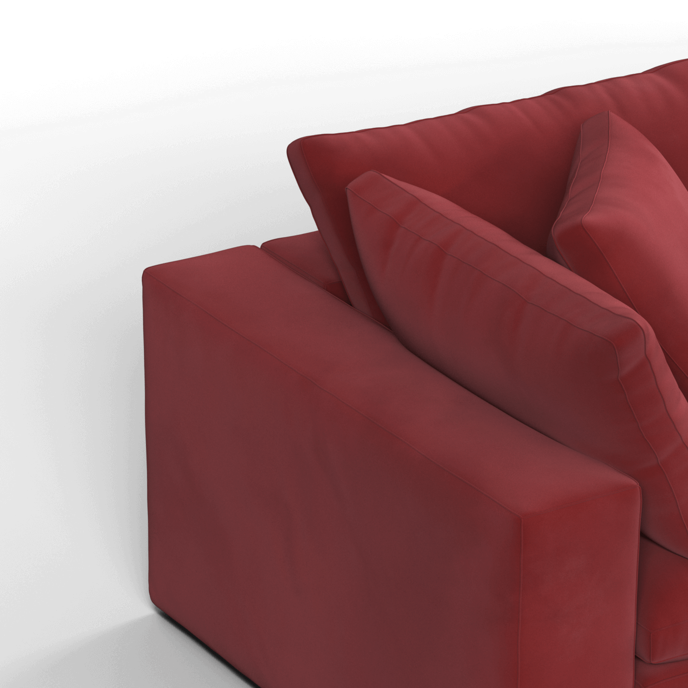 Ari modular corner Sofa with pouffe - Wide fabric range
