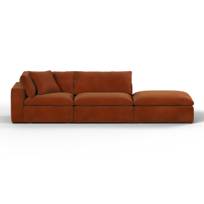 Ari modular corner Sofa with pouffe