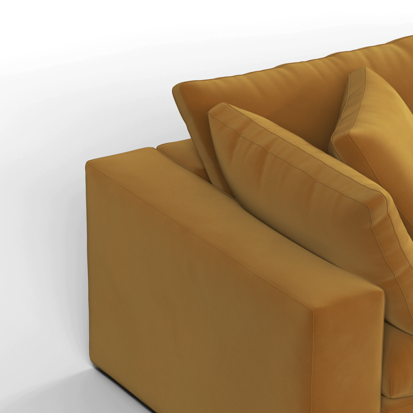 Ari modular corner Sofa with pouffe - Wide fabric range