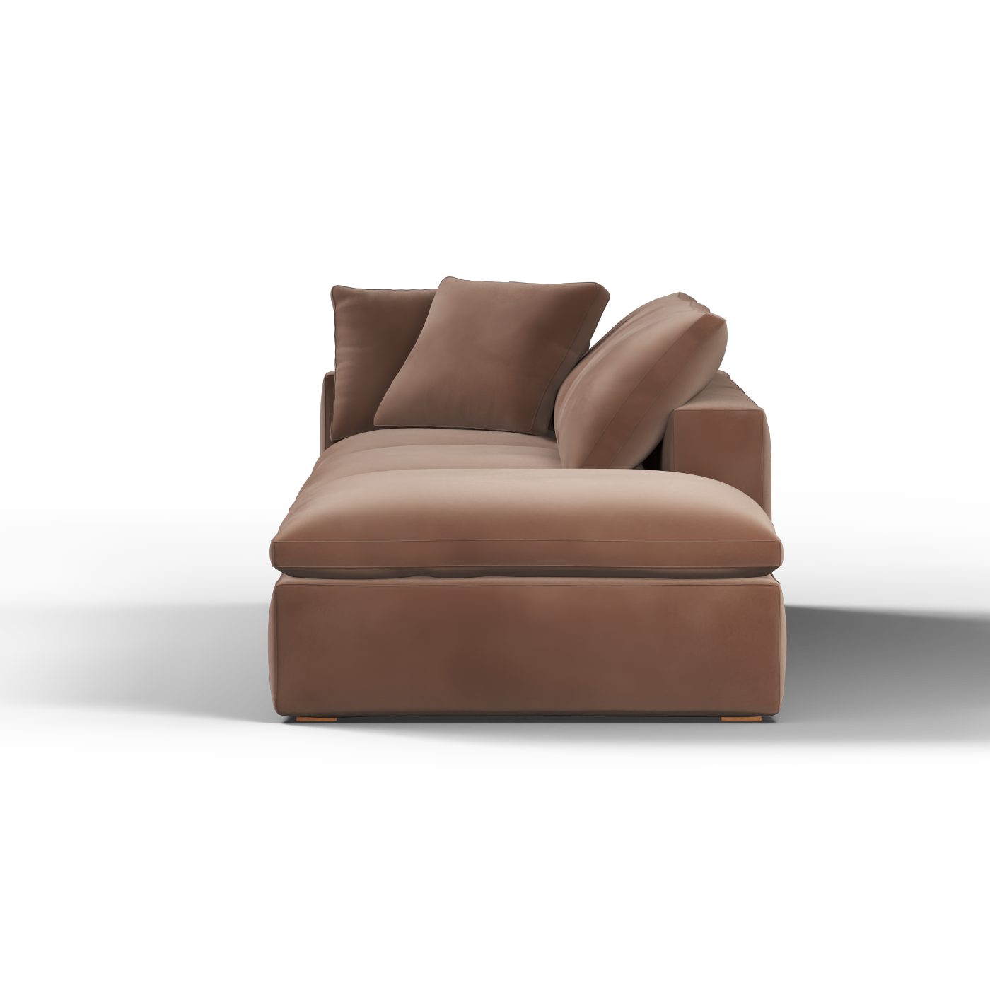 Ari modular corner Sofa with pouffe - Wide fabric range