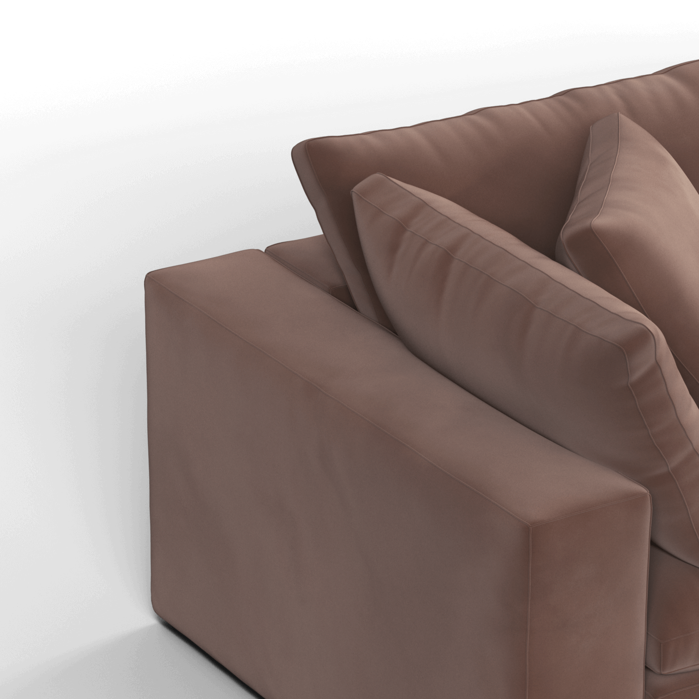 Ari modular corner Sofa with pouffe - Wide fabric range