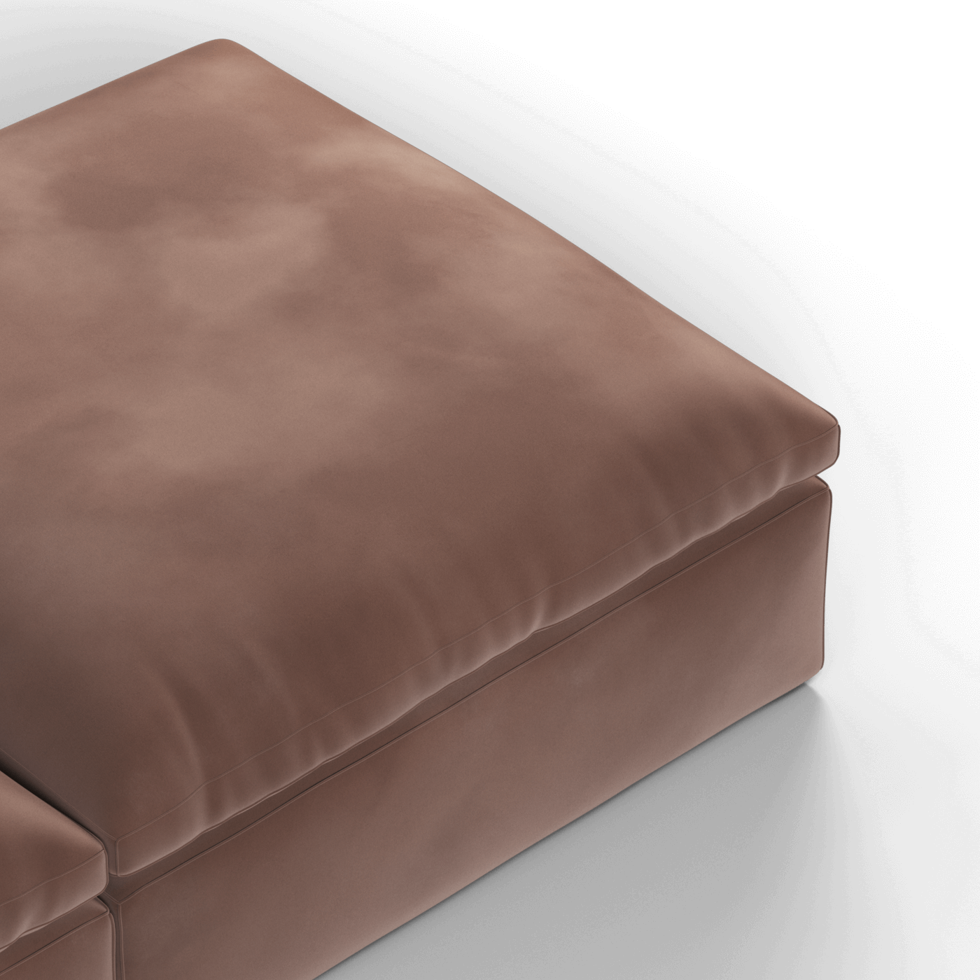 Ari modular corner Sofa with pouffe - Wide fabric range