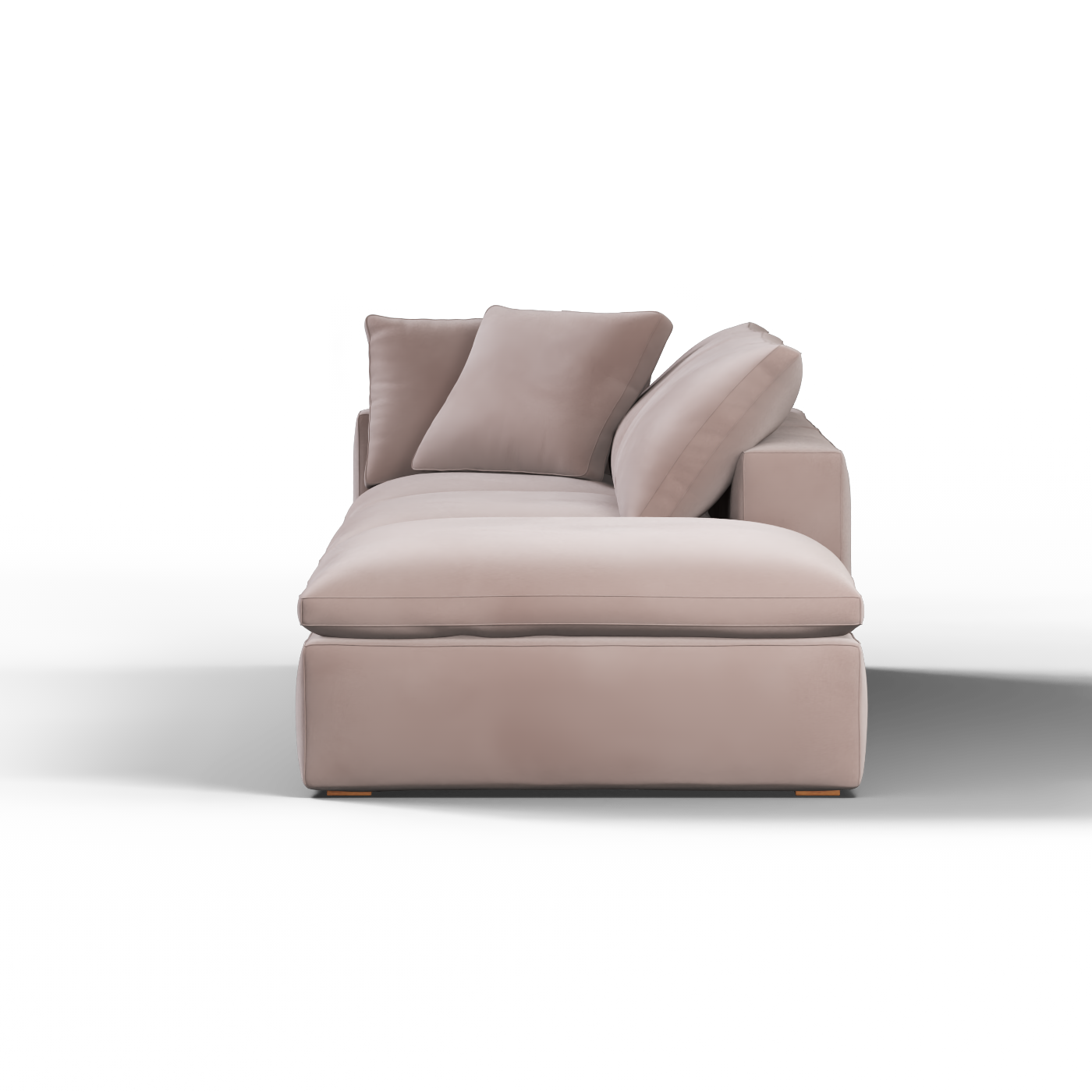 Ari modular corner Sofa with pouffe - Wide fabric range