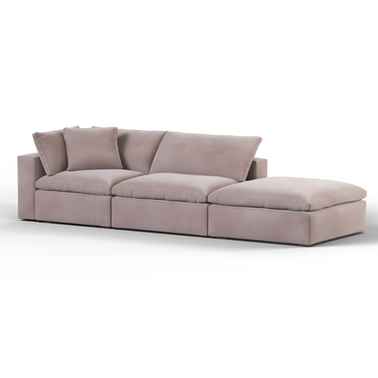 Ari modular corner Sofa with pouffe