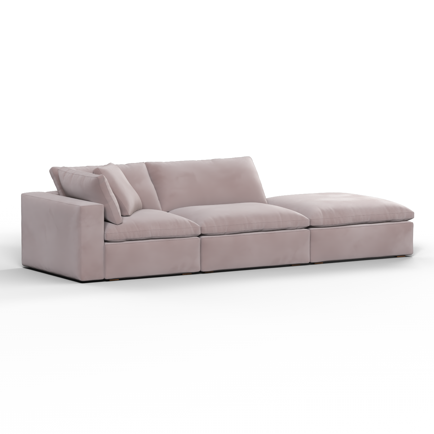 Ari modular corner Sofa with pouffe - Wide fabric range