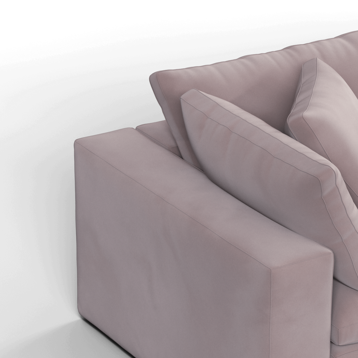 Ari modular corner Sofa with pouffe - Wide fabric range