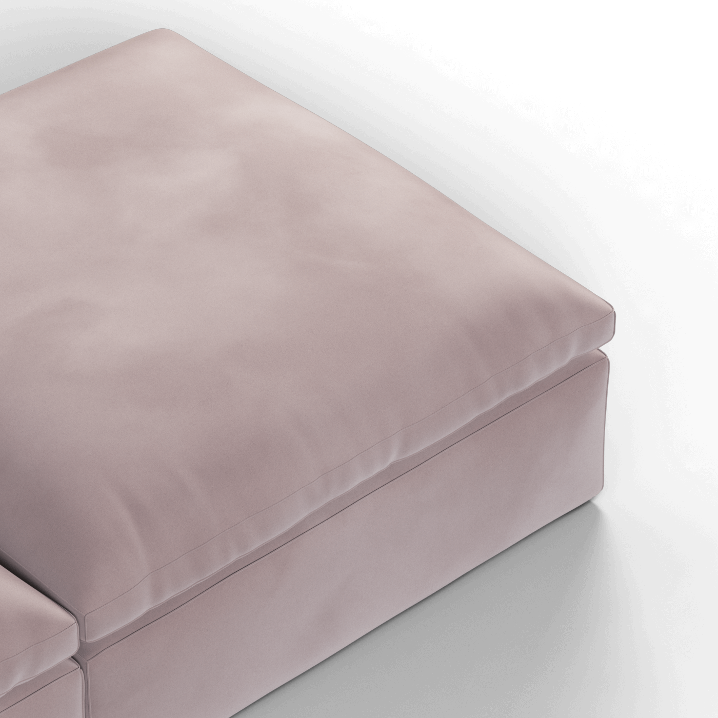 Ari modular corner Sofa with pouffe - Wide fabric range