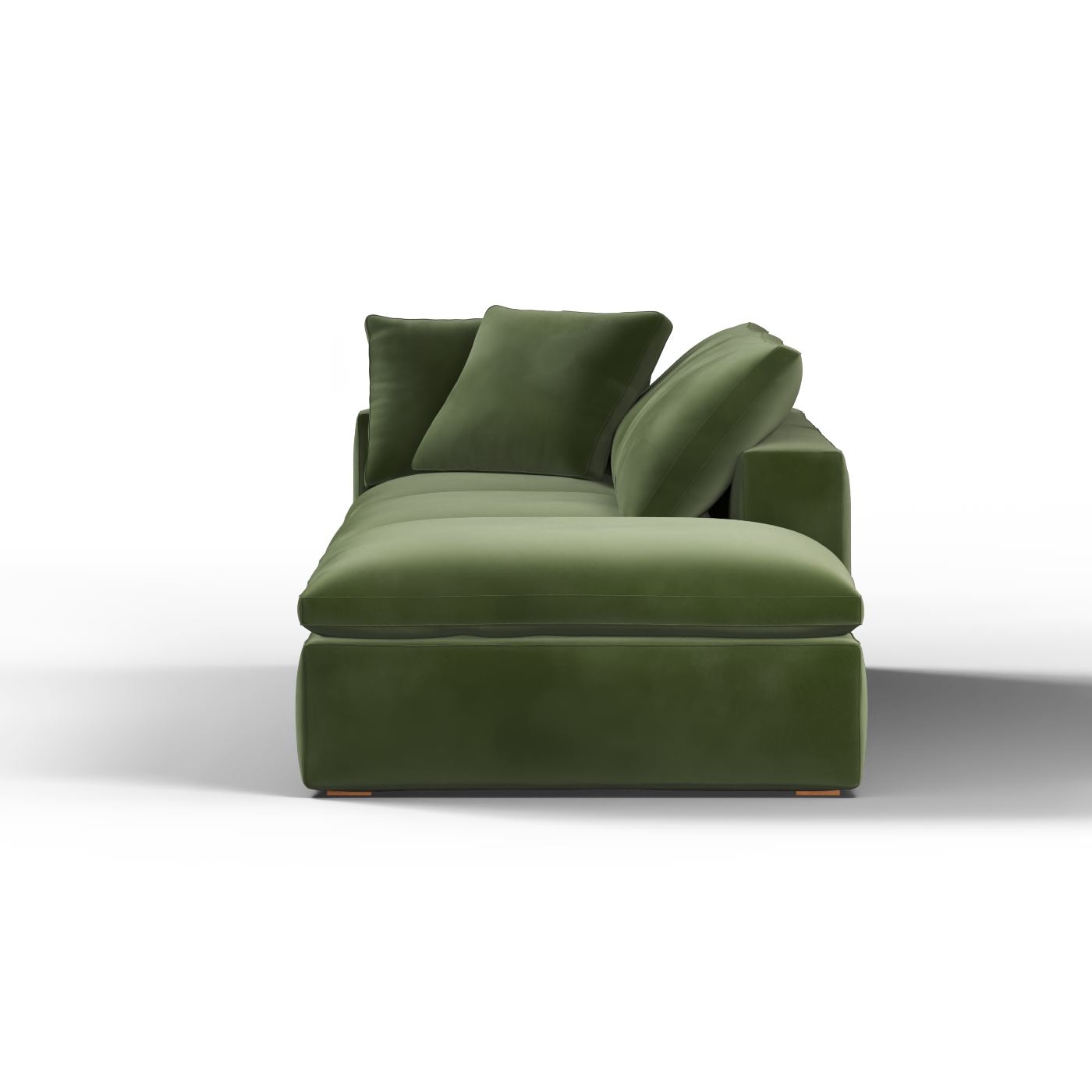 Ari modular corner Sofa with pouffe - Wide fabric range