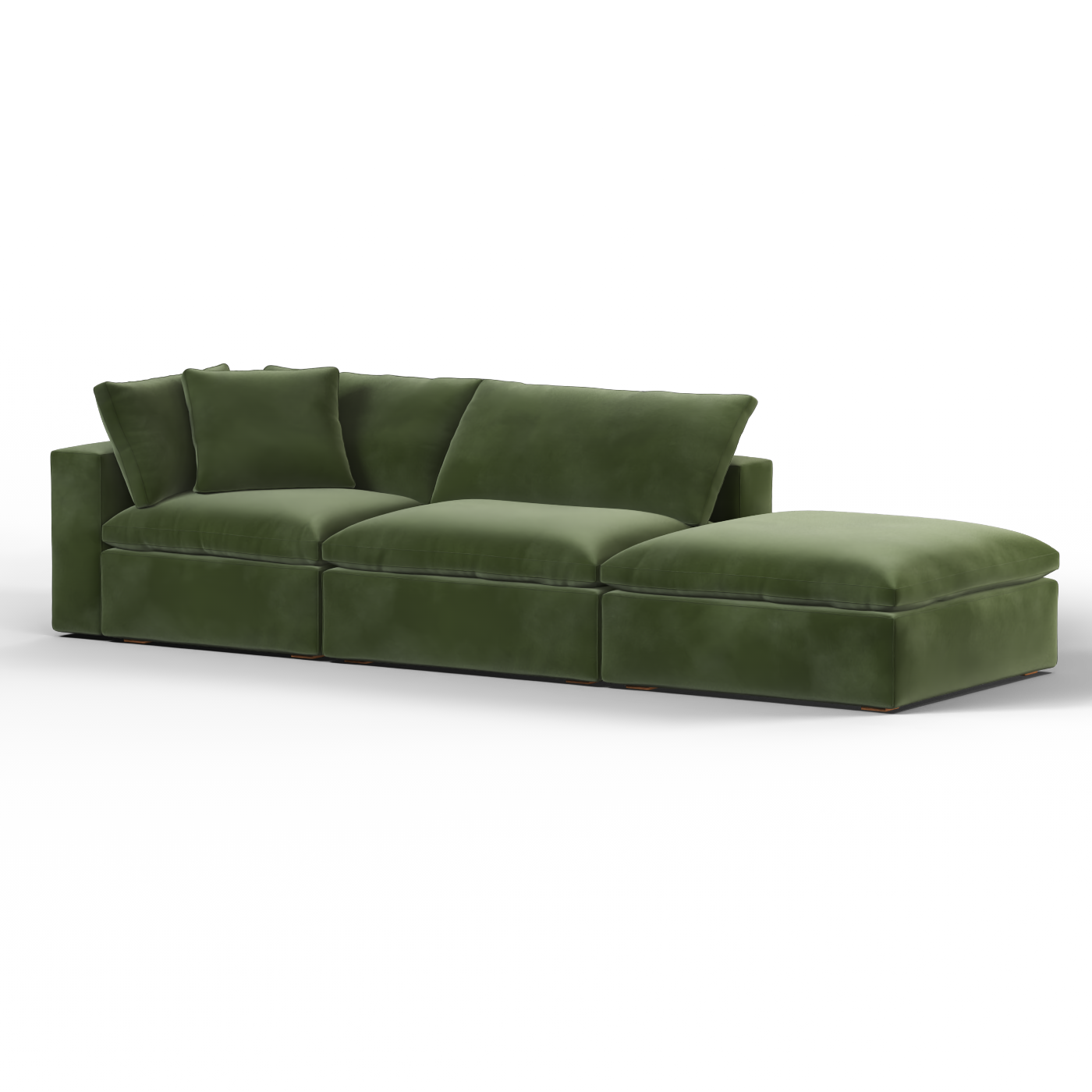 Ari modular corner Sofa with pouffe - Wide fabric range