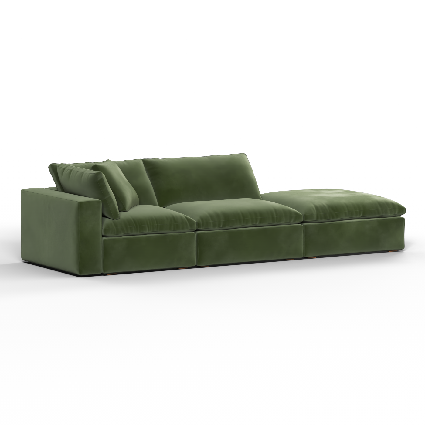 Ari modular corner Sofa with pouffe - Wide fabric range