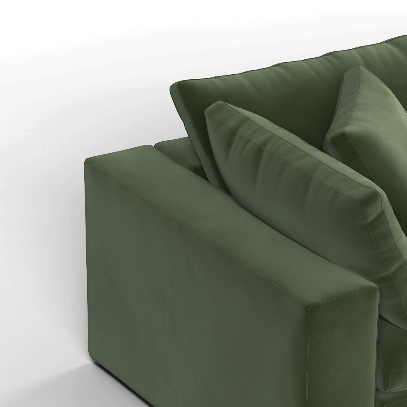 Ari modular corner Sofa with pouffe - Wide fabric range