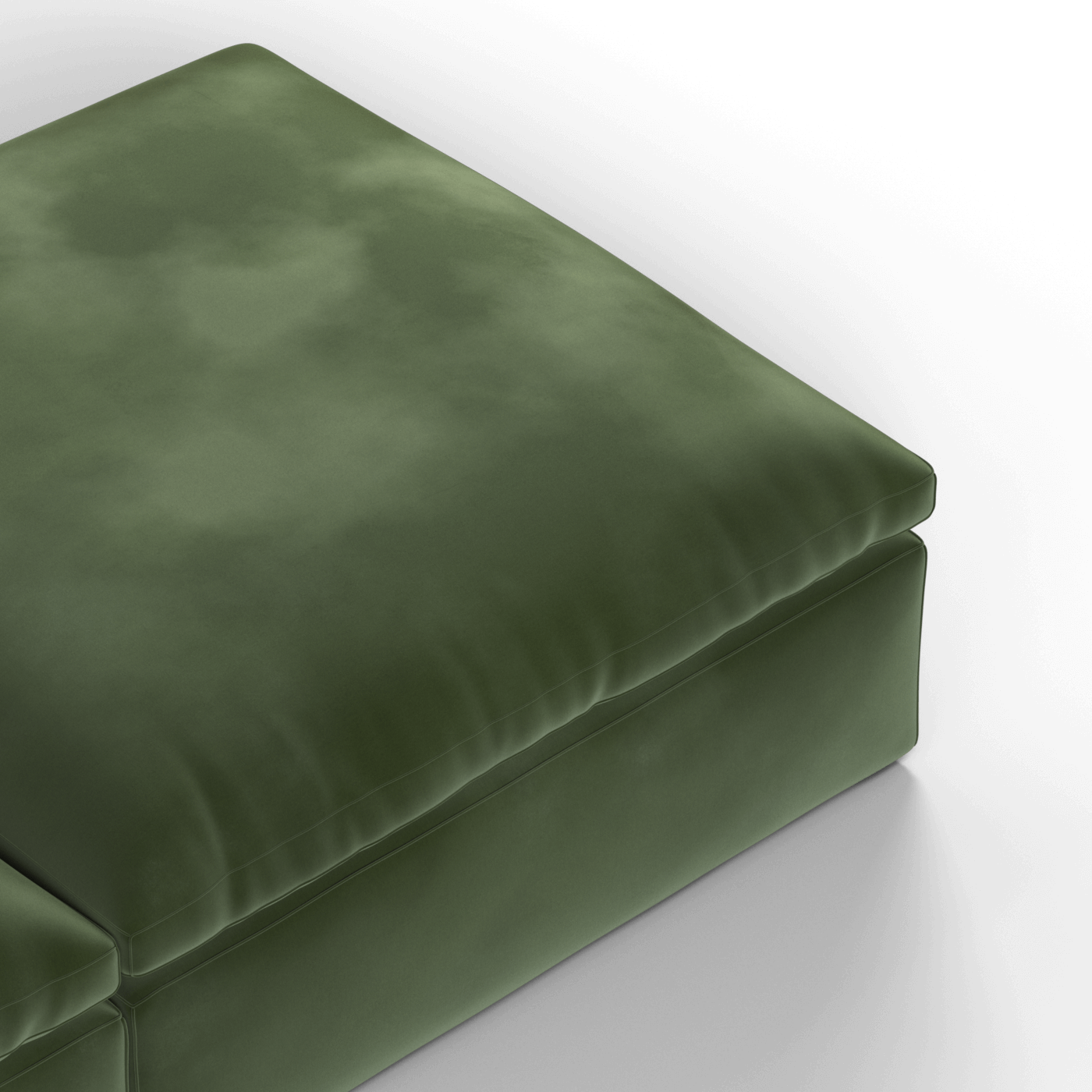 Ari modular corner Sofa with pouffe - Wide fabric range