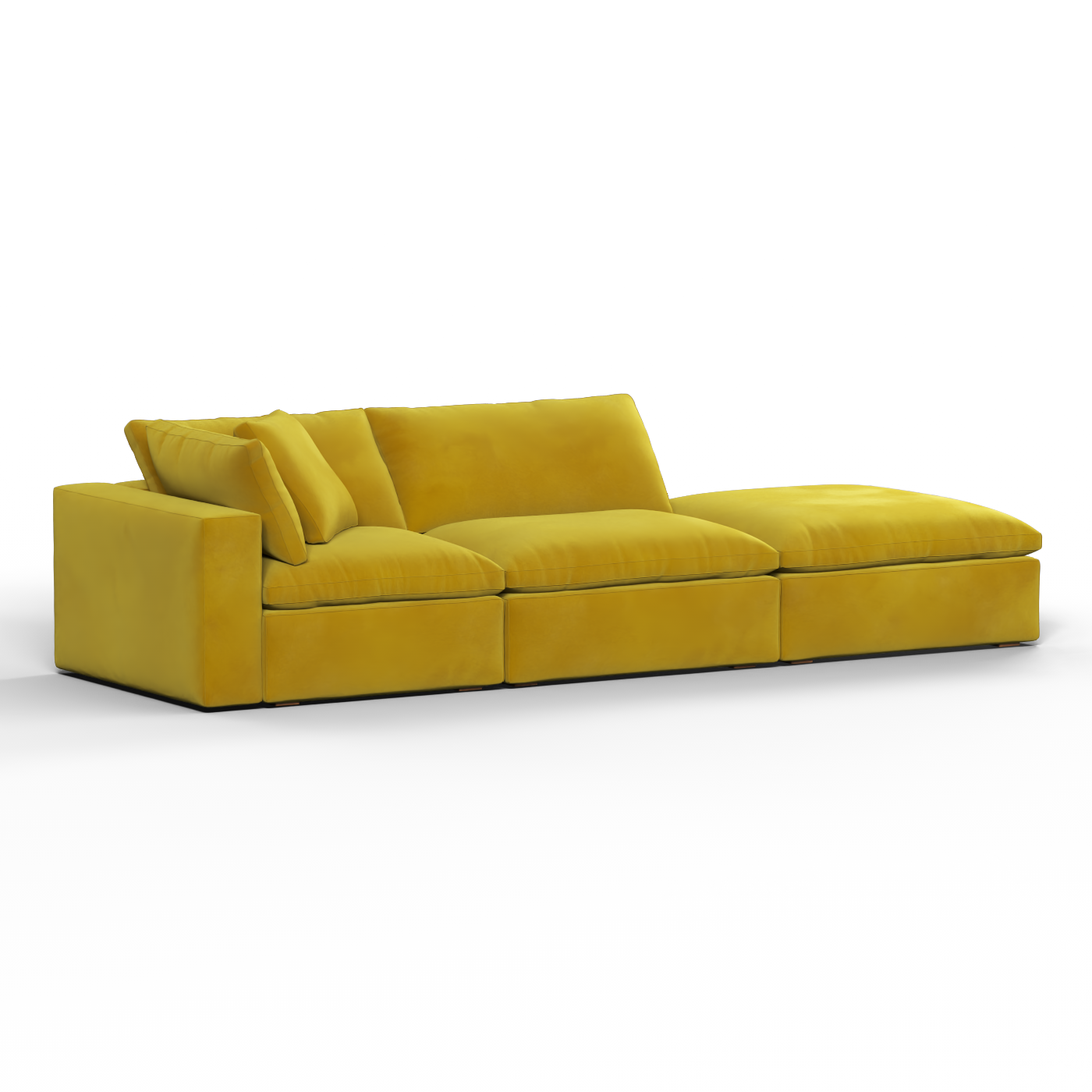 Ari modular corner Sofa with pouffe - Wide fabric range