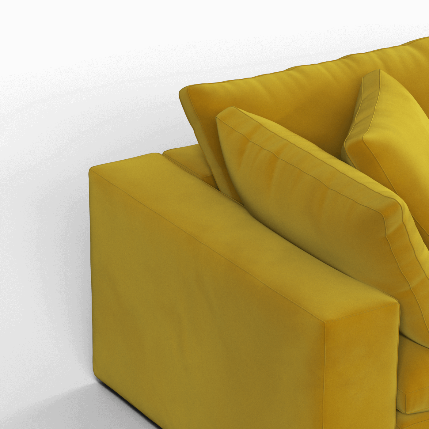 Ari modular corner Sofa with pouffe - Wide fabric range