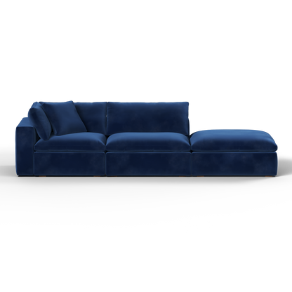 Ari modular corner Sofa with pouffe