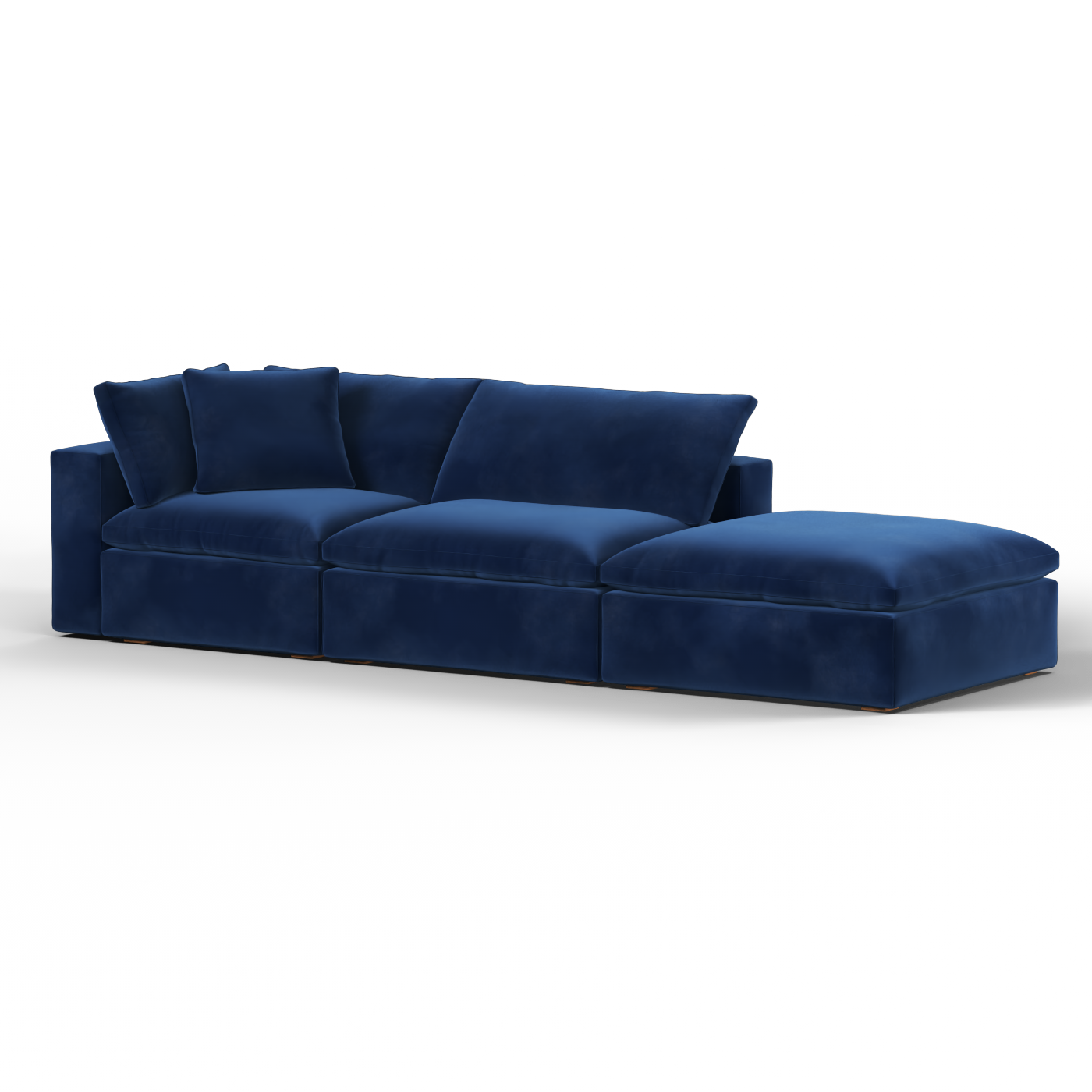 Ari modular corner Sofa with pouffe - Wide fabric range