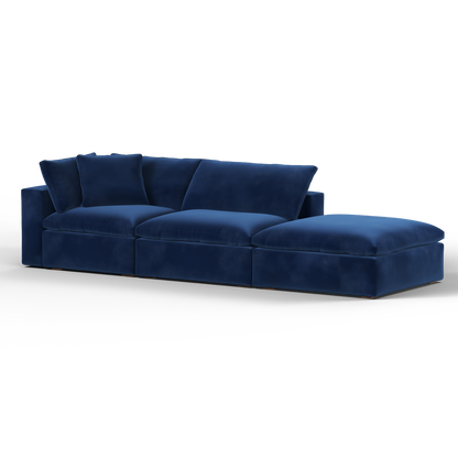 Ari modular corner Sofa with pouffe