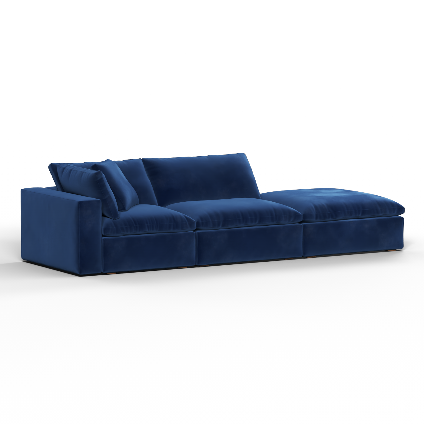 Ari modular corner Sofa with pouffe