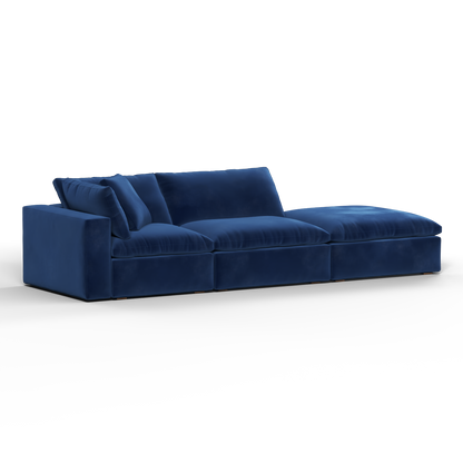 Ari modular corner Sofa with pouffe